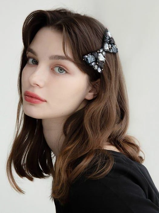 商品Jean Paul Clarisse|Swarovski Beads Ribbon Hair Clip LFAC0091,价格¥1782,第2张图片详细描述
