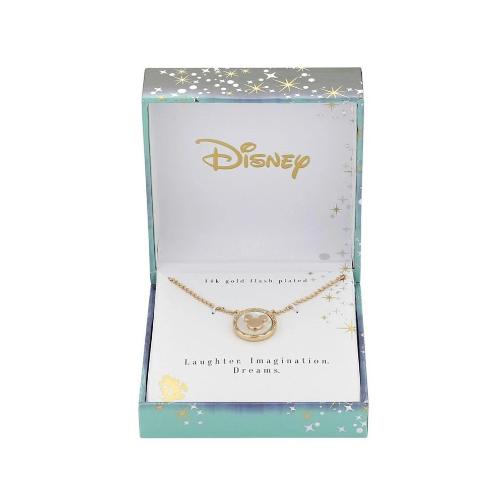 商品Disney|Gold Flash-Plated Faux Mother of Pearl Mickey Mouse Coin Pendant Necklace,价格¥191,第2张图片详细描述