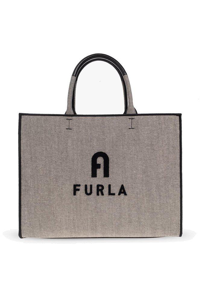 Furla Logo Print Large Tote Bag商品第1张图片规格展示