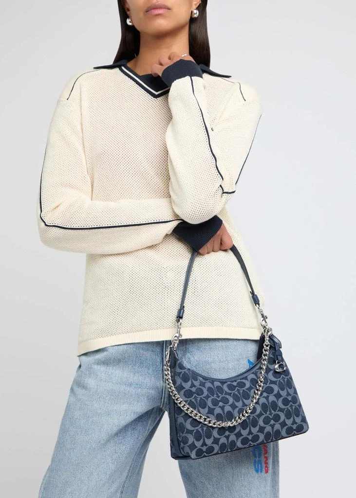 Juliet logo-monogrammed denim shoulder bag 商品