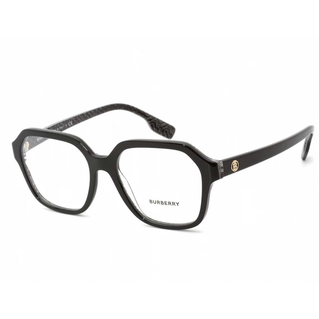 商品Burberry|Burberry Women's Eyeglasses - Black Print Crystal Frame Clear Lens | 0BE2358 3977,价格¥1023,第1张图片