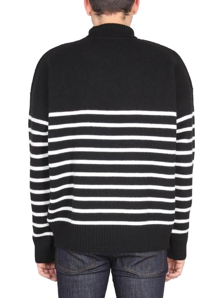 商品AMI|AMI Paris Ami De Coeur Striped Knitted Jumper,价格¥1264,第2张图片详细描述