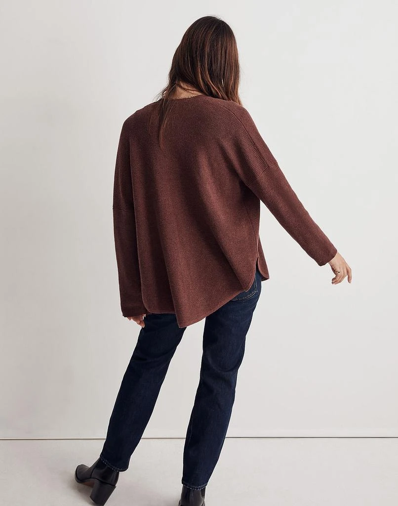 商品Madewell|Waffle-Stitch Cardigan Sweater,价格¥720,第3张图片详细描述
