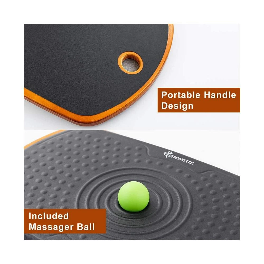 商品StrongTek|Large Anti Fatigue Balance Board With Massage Ball, Support Up To 400lb,价格¥485,第3张图片详细描述