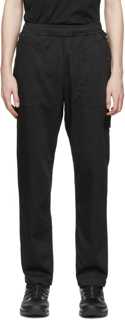 商品Stone Island|Black Cotton Trousers,价格¥2973,第1张图片