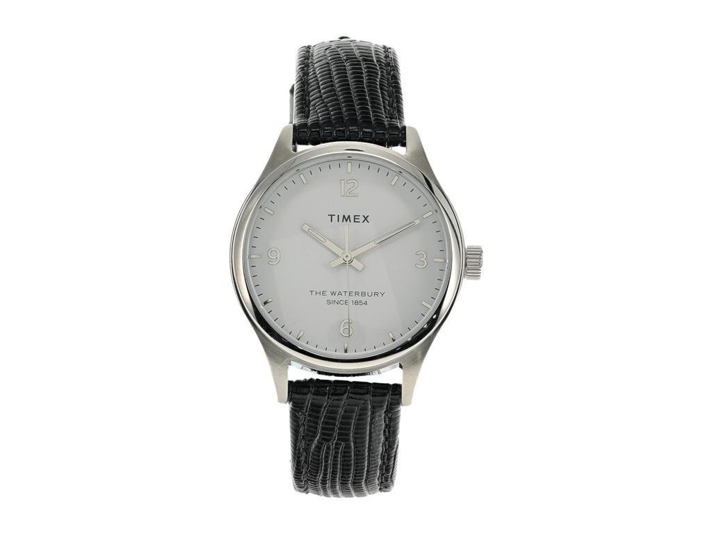 商品Timex|34 mm Waterbury Traditional Leather Strap Watch,价格¥648,第1张图片