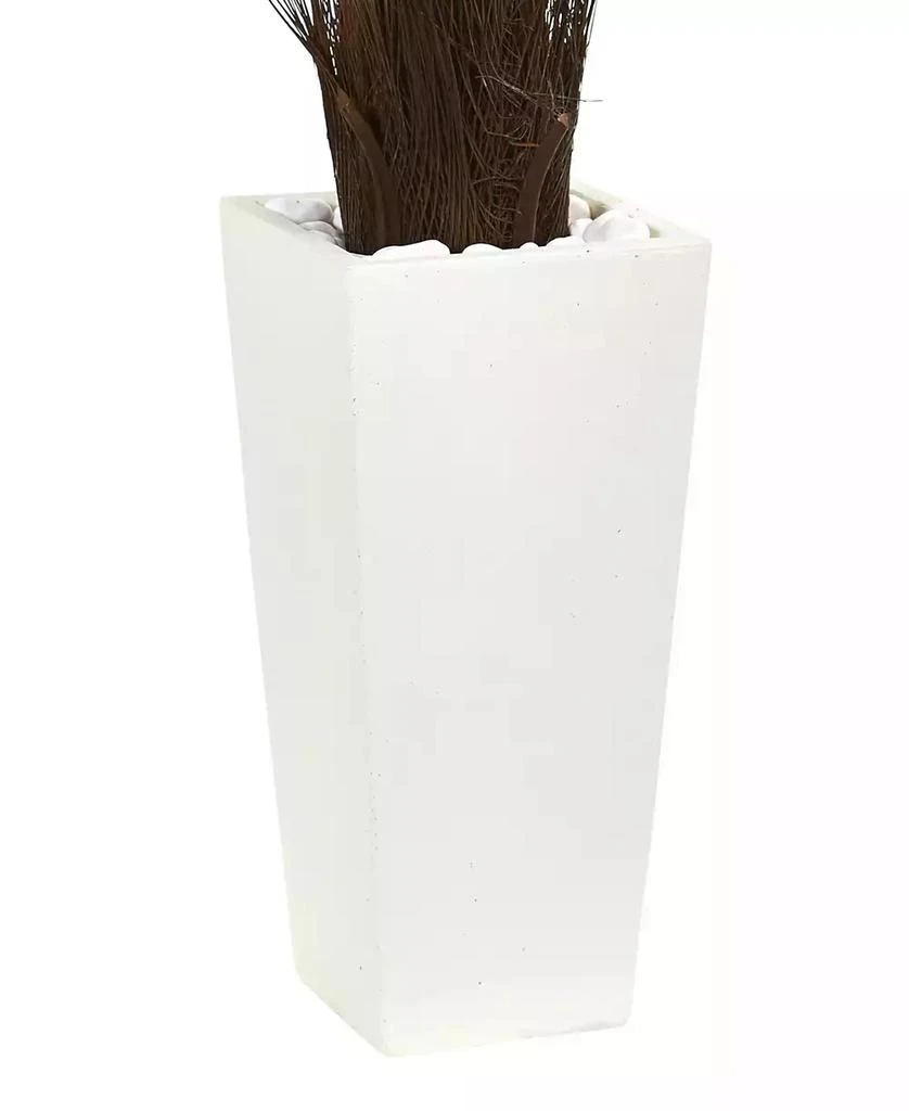 商品NEARLY NATURAL|40" Cycas Artificial Tree in White Tower Planter UV Resistant,价格¥1118,第3张图片详细描述