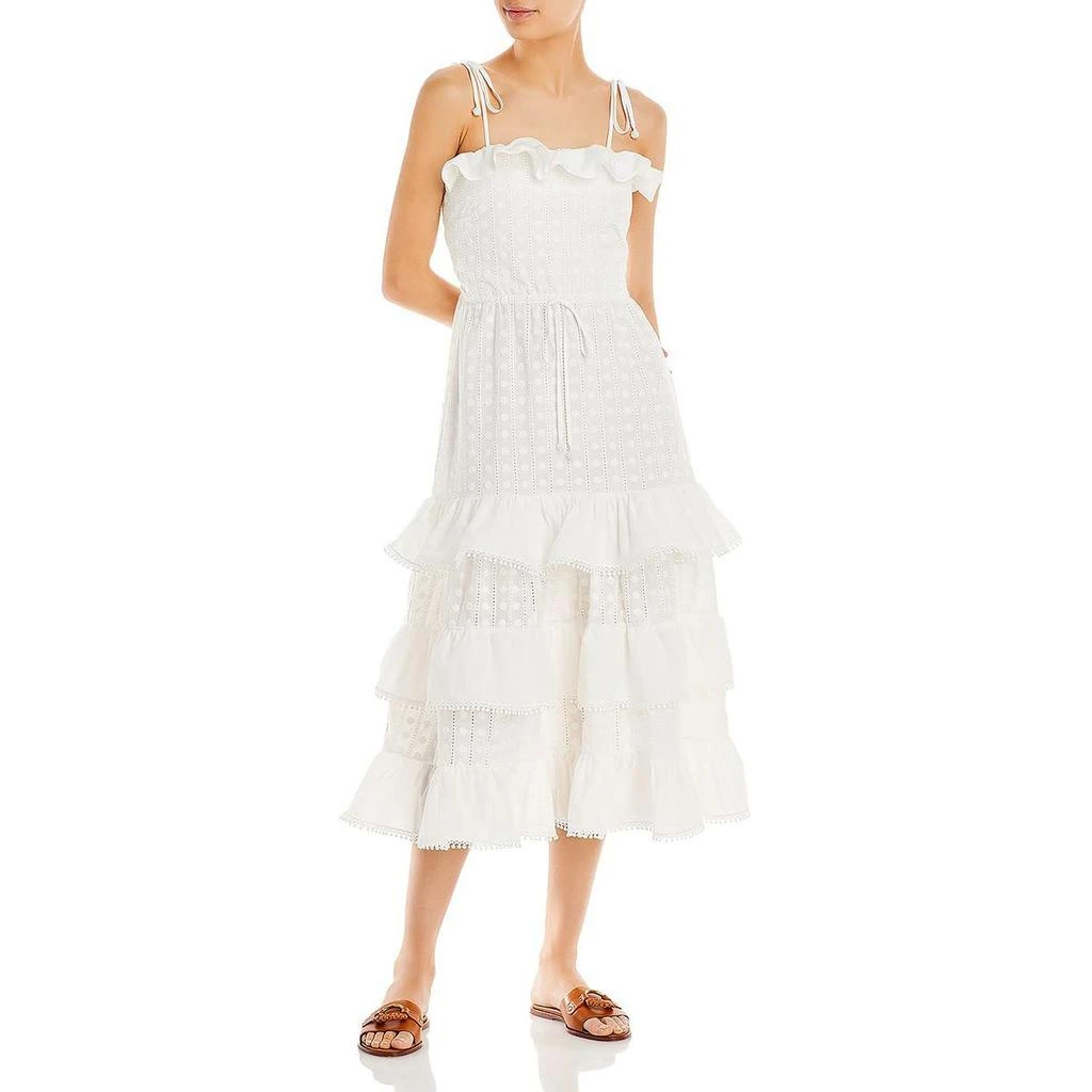 商品Waimari|Waimari Womens Romano Cotton Tiered Maxi Dress,价格¥596,第1张图片