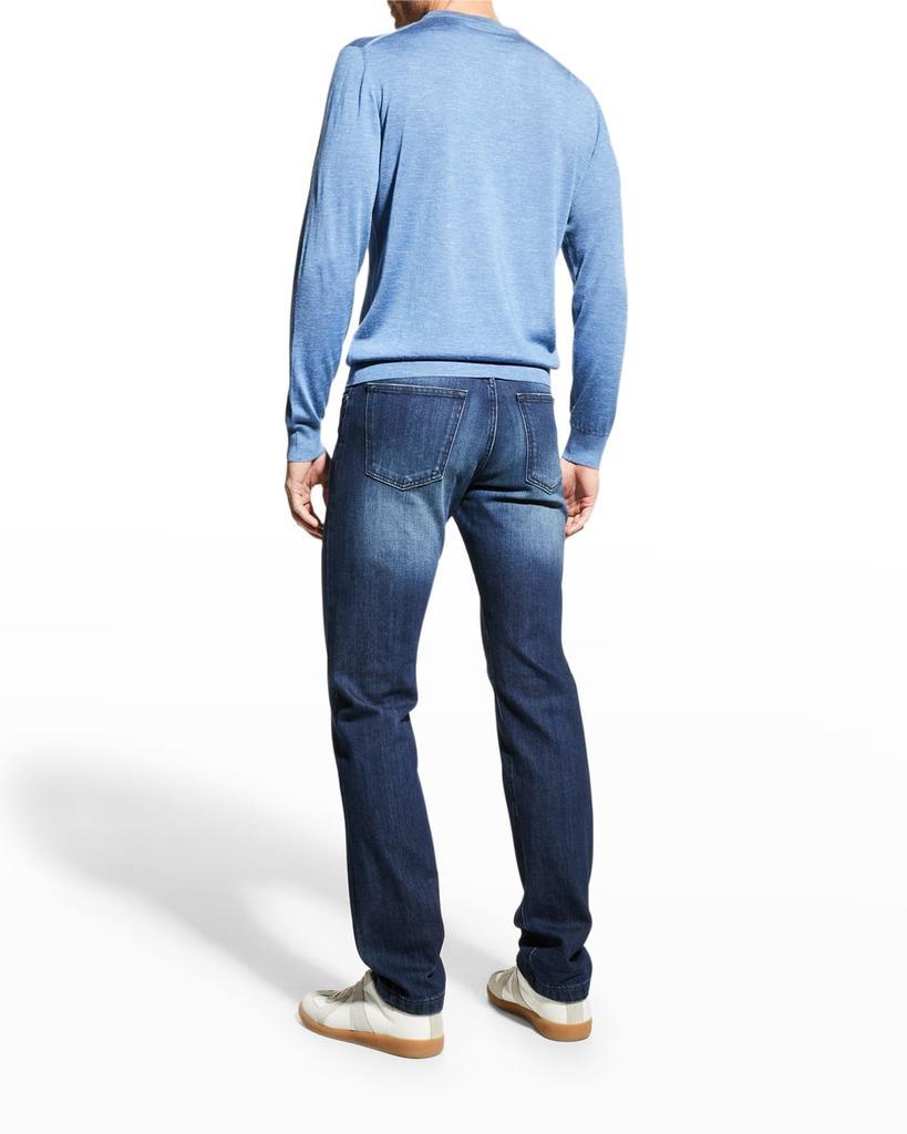 商品Kiton|Men's Heathered Cotton Crewneck Sweater,价格¥14580,第6张图片详细描述