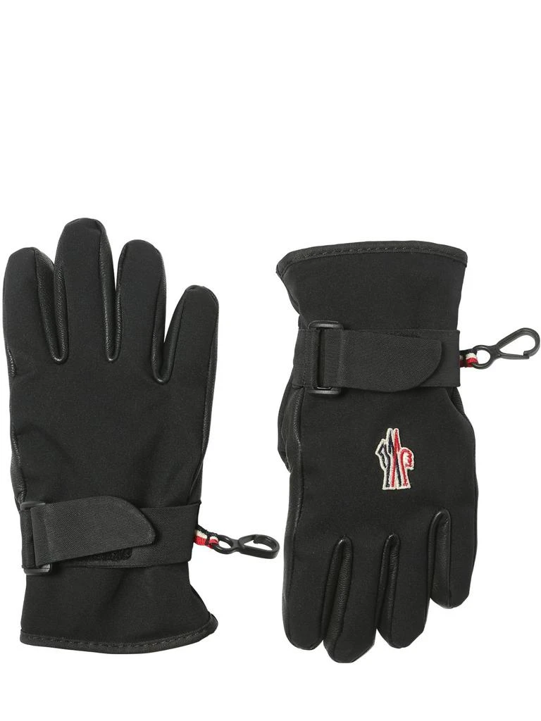 商品Moncler|Tech Nylon & Leather Ski Gloves,价格¥2797,第1张图片详细描述
