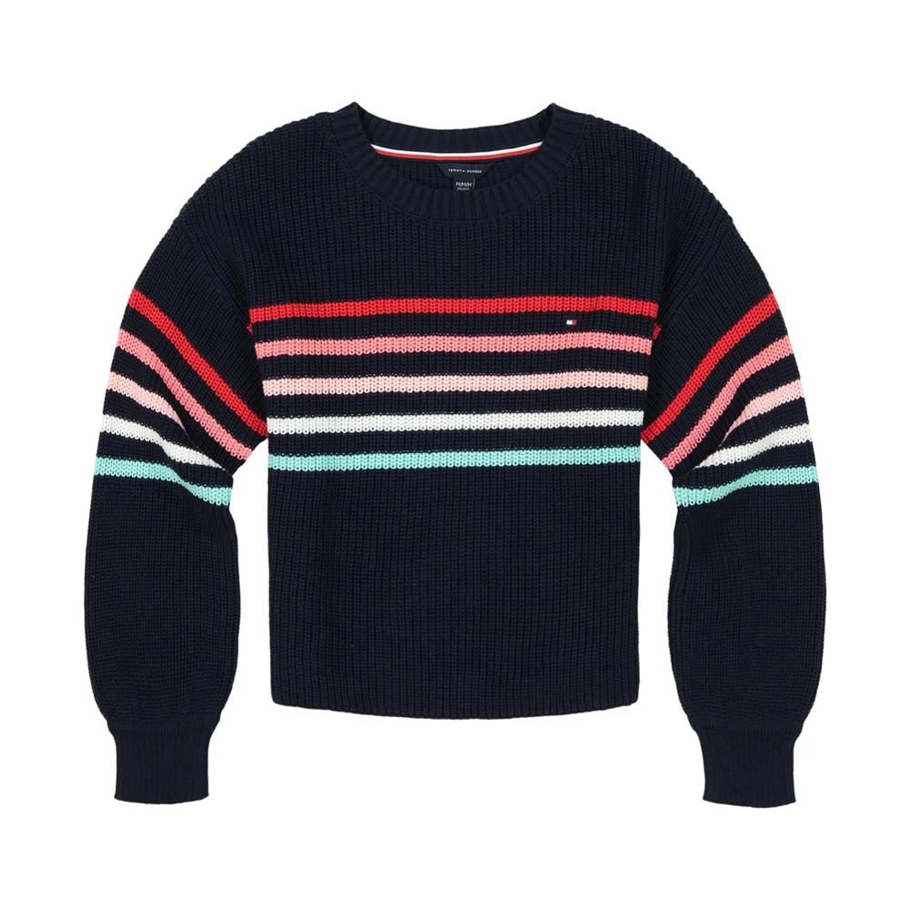 商品Tommy Hilfiger|Little Girls Multiple Stripe Sweater,价格¥118,第1张图片