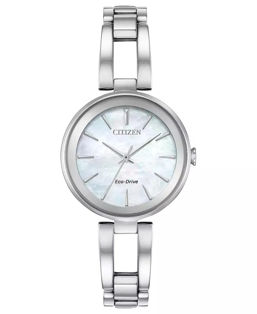 商品Citizen|Women's Eco-Drive Axiom Stainless Steel Bracelet Watch 28mm,价格¥1999,第1张图片