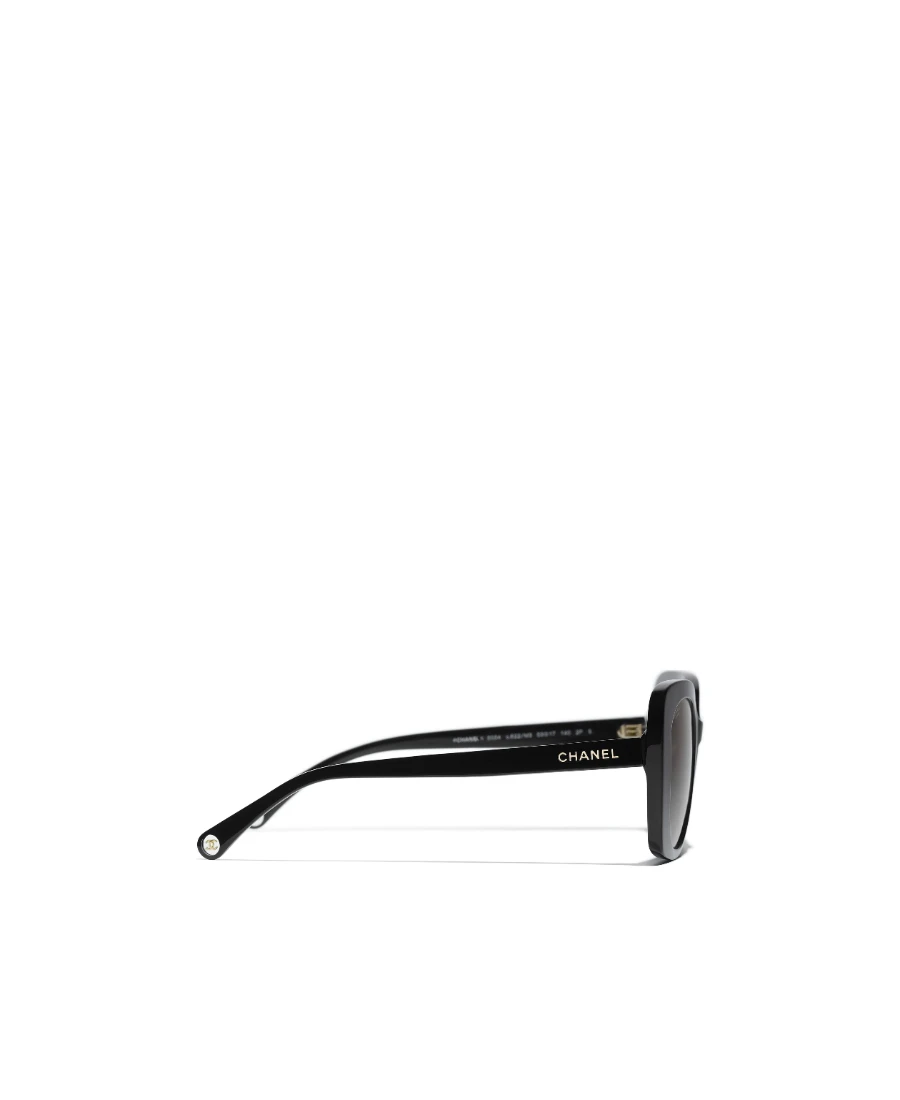 商品【商品预售7天】 Chanel|Chanel 女士太阳镜 CH5504C622M3 黑色,价格¥3157,第4张图片详细描述