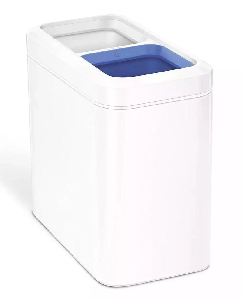 商品simplehuman|20 Litre Dual Compartment Slim Open Can,价格¥615,第1张图片