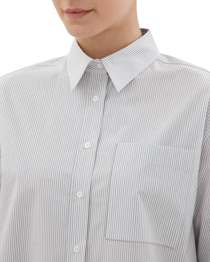 商品Peserico|Striped Patch Pocket Shirt,价格¥4855,第3张图片详细描述