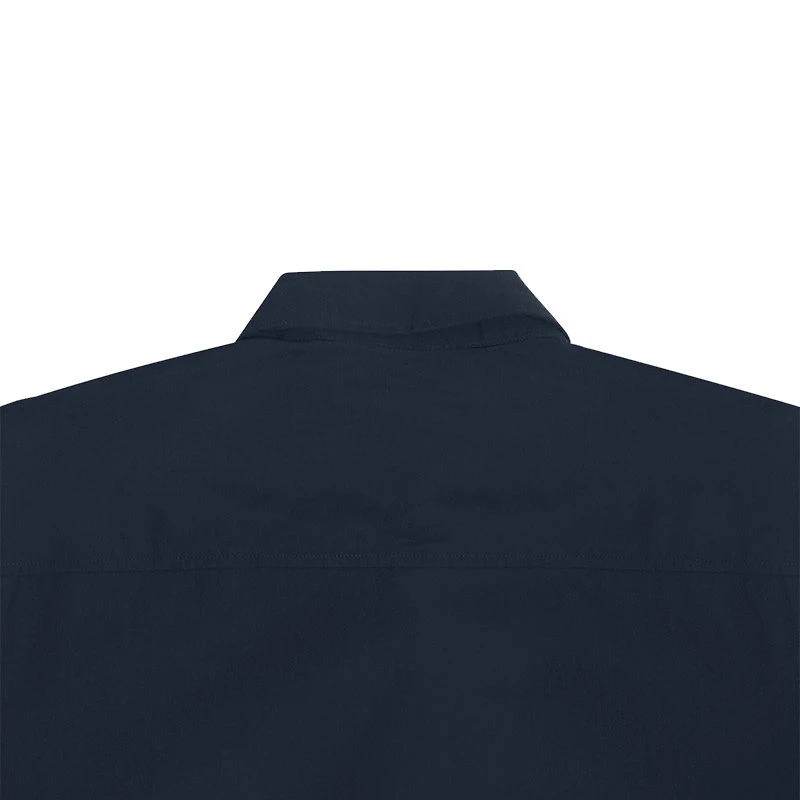 商品Burberry|博柏利 经典款 男士海军蓝色棉质长袖衬衫80362931,价格¥1570,第5张图片详细描述