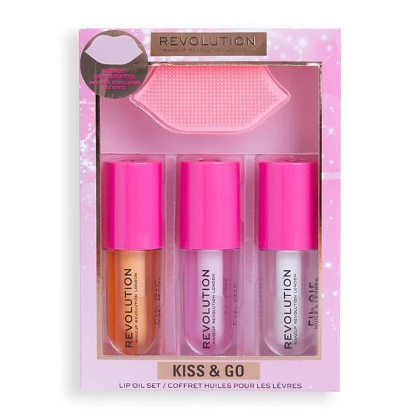 商品Makeup Revolution|Makeup Revolution Kiss and Go Glaze Lip Care Gift Set,价格¥137,第1张图片