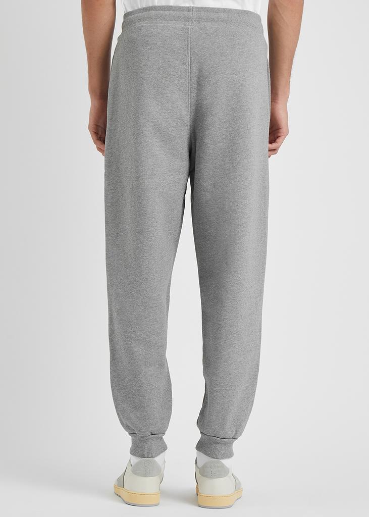 Grey logo-embroidered cotton sweatpants商品第3张图片规格展示