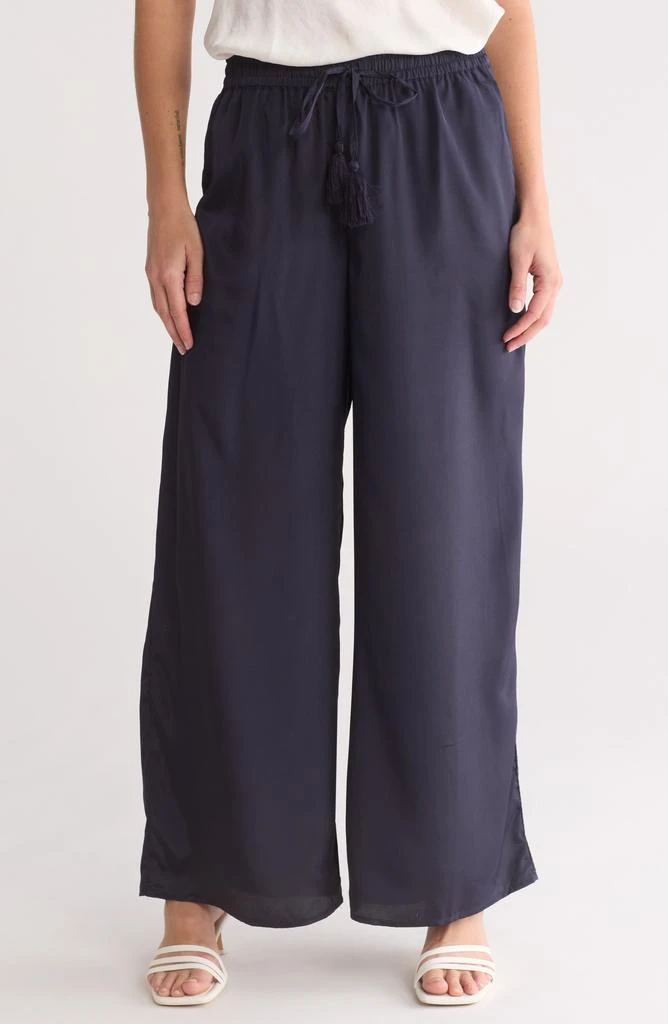 商品Tahari|Airflow Drawstring Wide Leg Pants,价格¥105,第1张图片