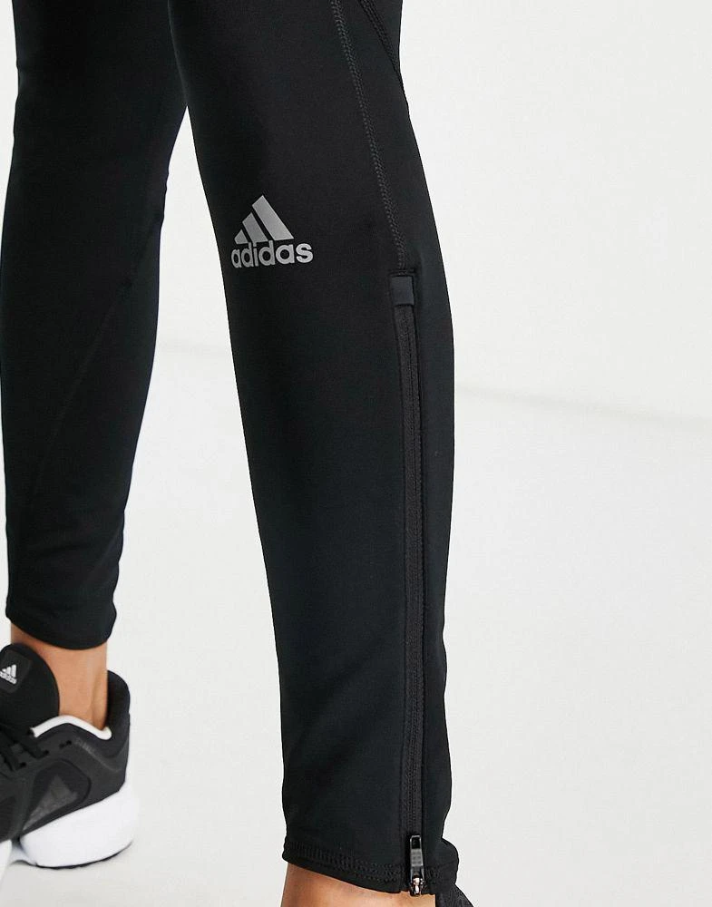 商品Adidas|adidas Running Own The Run winter leggings with reflective detail in black,价格¥557,第3张图片详细描述