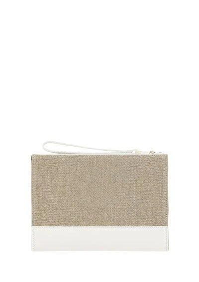 商品Chloé|Chloé Two-Tone Zipped Clutch Bag,价格¥3465,第2张图片详细描述