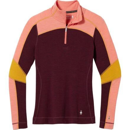 商品SmartWool|Classic Thermal Merino Colorblock 1/4-Zip Top - Women's,价格¥496,第3张图片详细描述