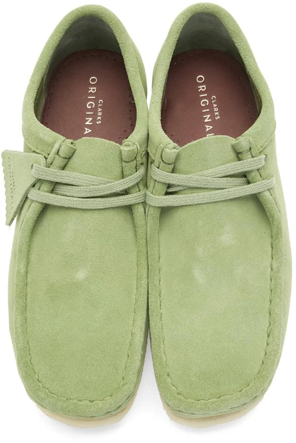 商品Clarks|Green Suede Wallabee Moccasins 沙漠靴,价格¥802,第5张图片详细描述