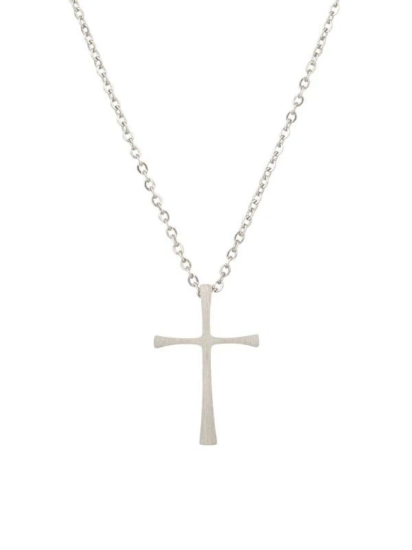 商品Eye Candy LA|Luxe Titanium Cross Pendant Necklace,价格¥238,第1张图片