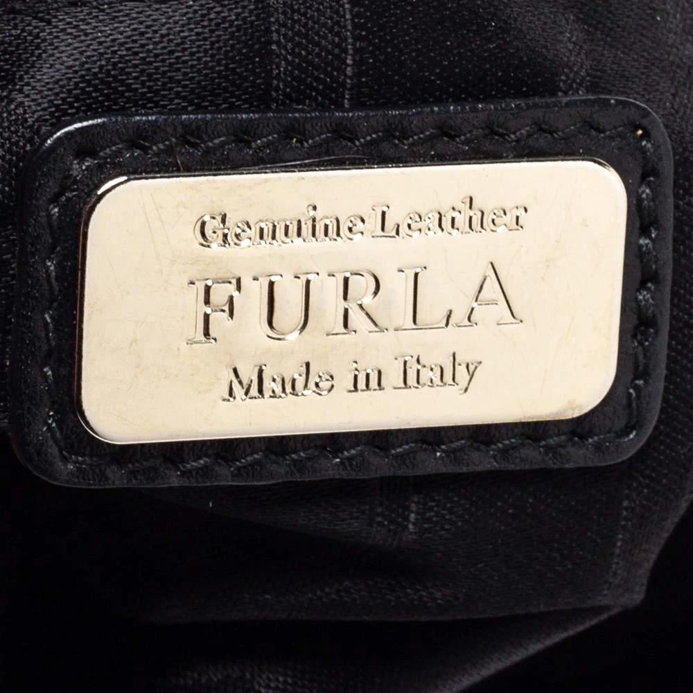Furla Black/Blue Leather Cortina Top Handle Bag 商品