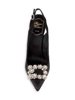 Embellished Point Toe Slingback Sandals商品第5张图片规格展示