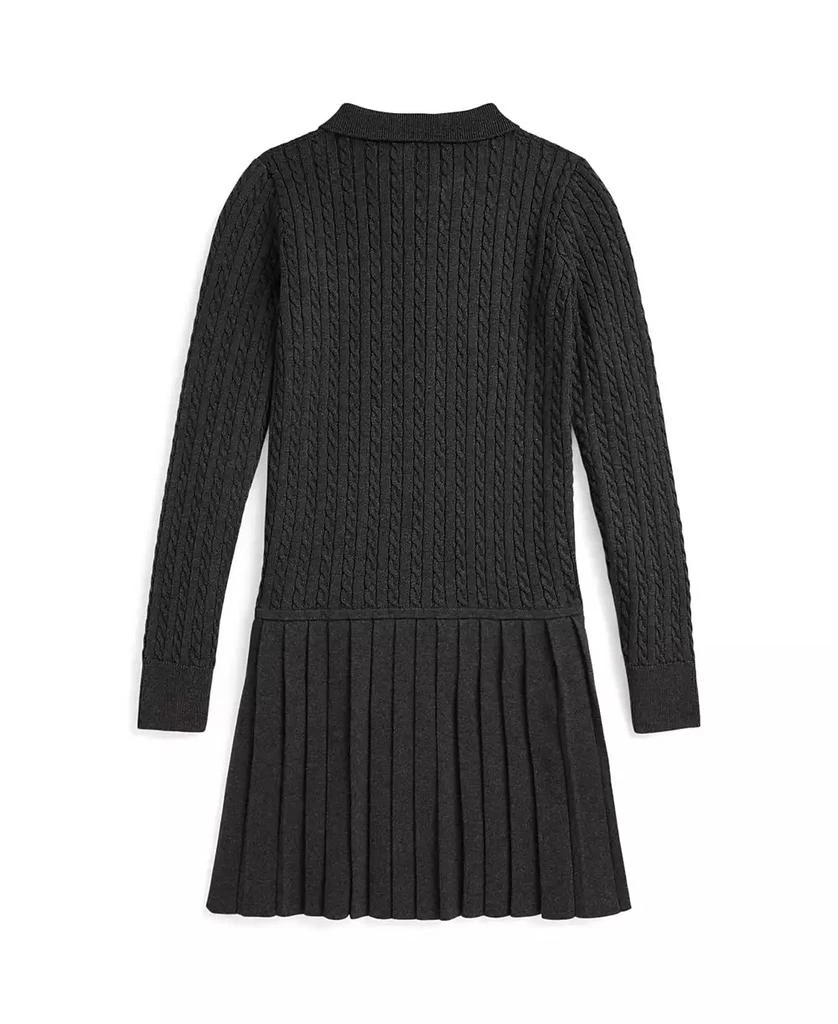 商品Ralph Lauren|Girls 7-16 Mini-Cable Long Sleeve Sweater Dress,价格¥506,第2张图片详细描述