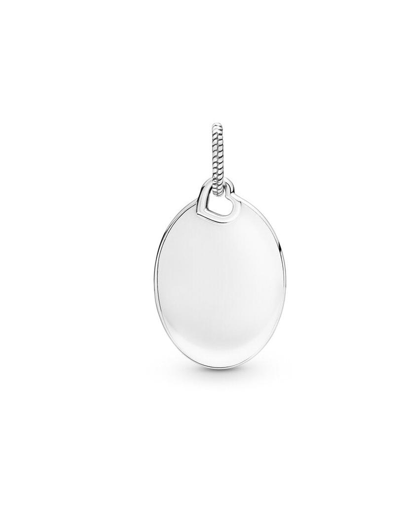 Pandora Silver Engravable Oval Tag Pendant Necklace商品第1张图片规格展示