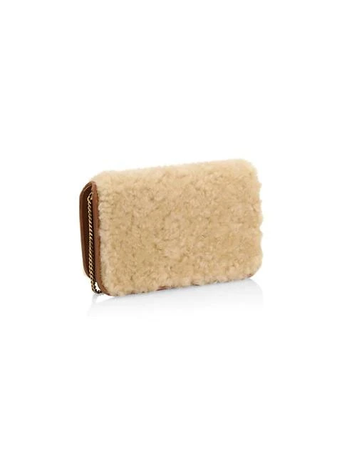 商品Yves Saint Laurent|Monogram Shearling Phone Holder-On-Strap,价格¥7456,第4张图片详细描述