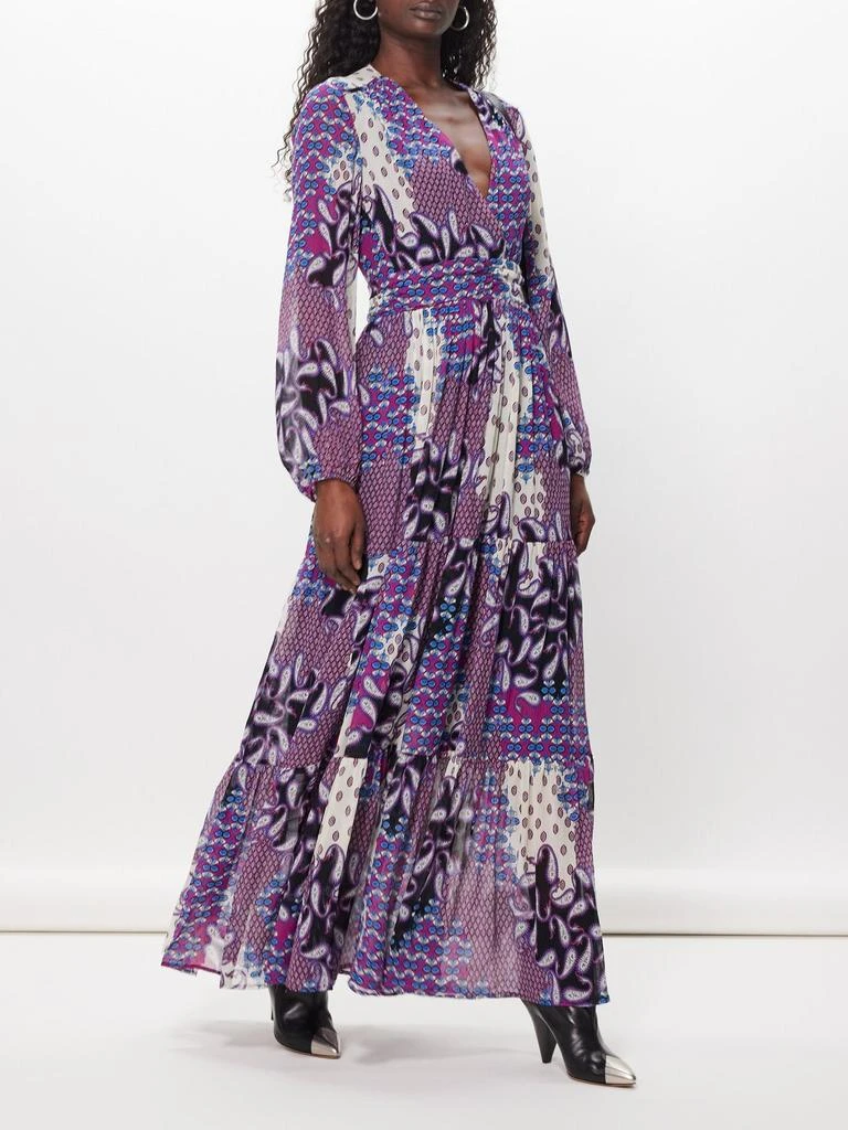 商品ba&sh|Bossy printed crepe maxi dress,价格¥1209,第1张图片