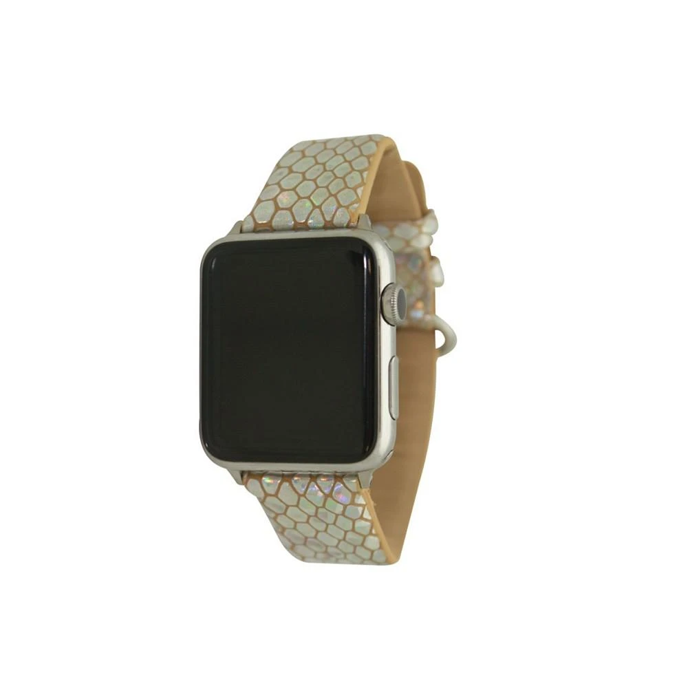 商品Olivia Pratt|Women's Fish- Scale Faux Leather Apple Watch Band,价格¥149,第1张图片