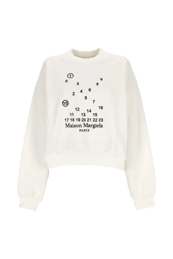 商品MAISON MARGIELA|Logo-print cotton sweatshirt,价格¥3083,第1张图片