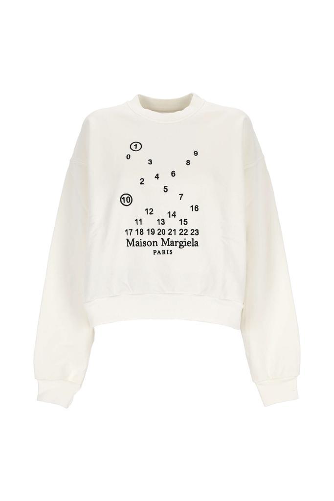 商品MAISON MARGIELA|Logo-print cotton sweatshirt,价格¥2855,第1张图片
