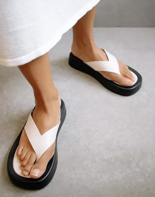 ALOHAS Leather Overcast Sandals in Ivory商品第4张图片规格展示