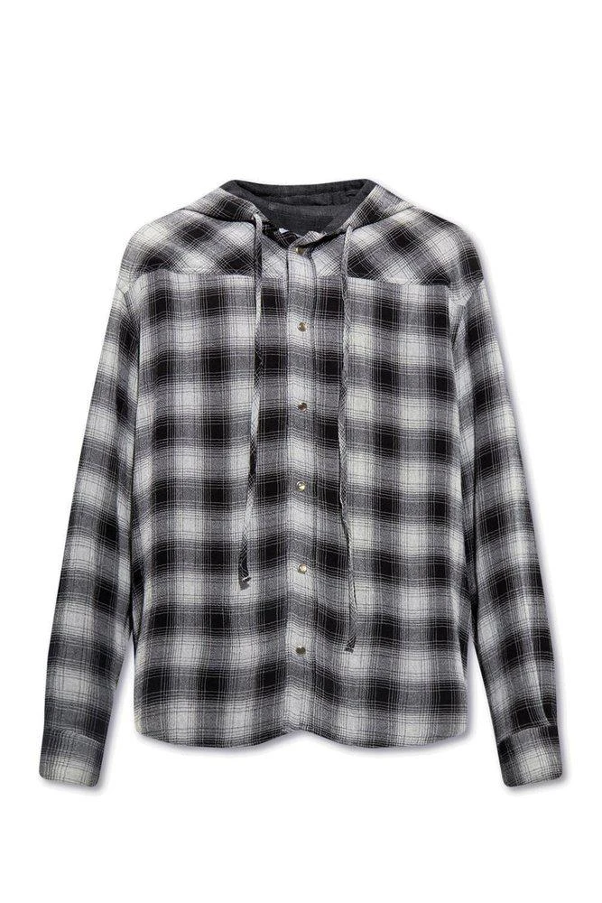 商品IRO|Iro Wagner Checked Hooded Shirt,价格¥1172,第1张图片