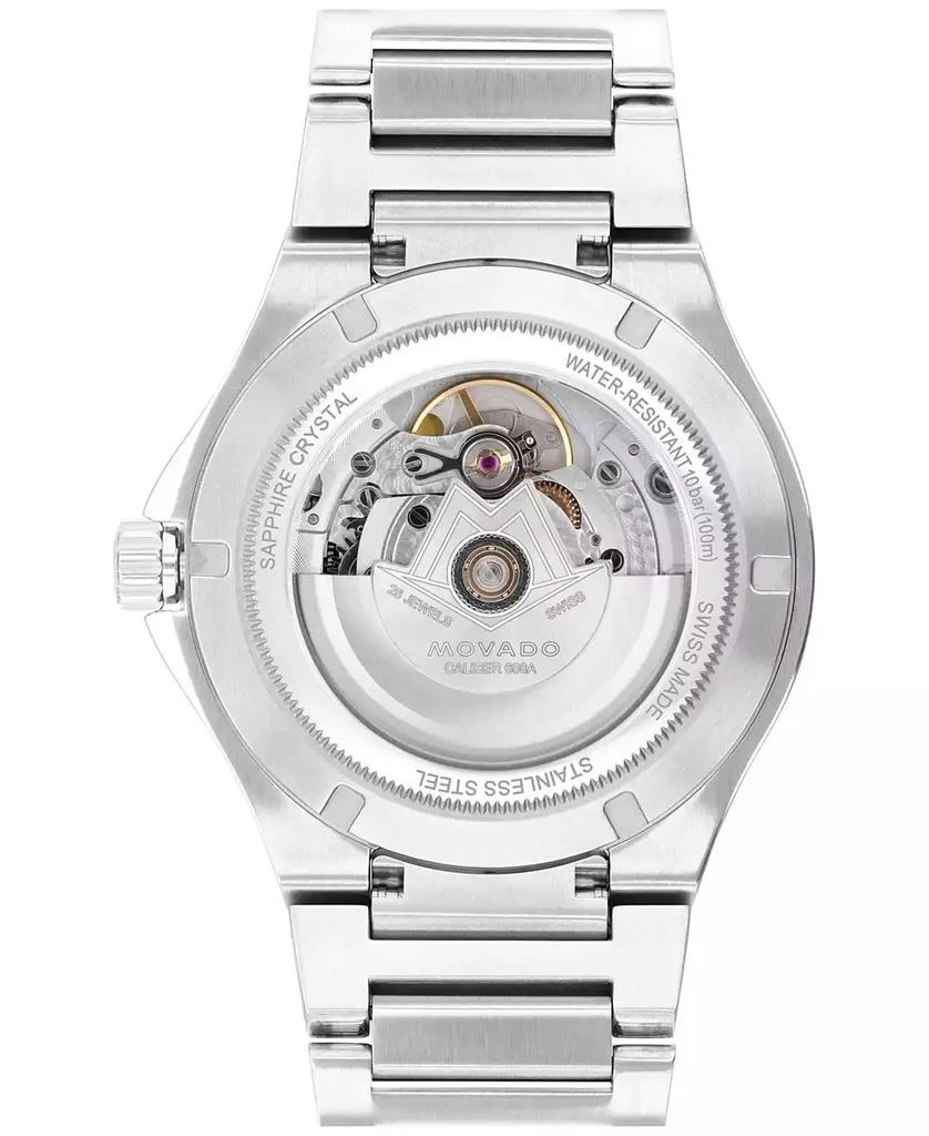 商品Movado|Men's Swiss Automatic  S.E. Stainless Steel Bracelet Watch 41mm,价格¥14107,第3张图片详细描述