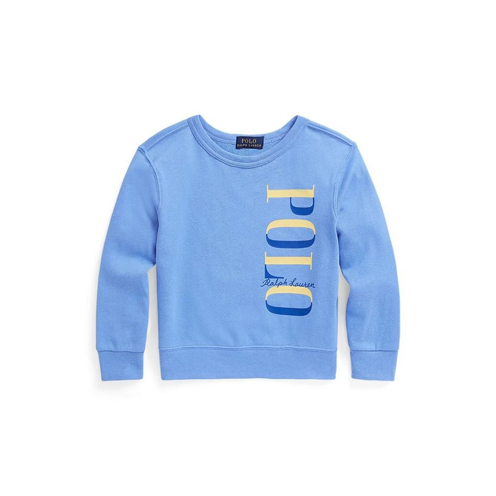 商品Ralph Lauren|Toddler and Little Boys Logo Spa Terry Long Sleeve Sweatshirt,价格¥170,第1张图片