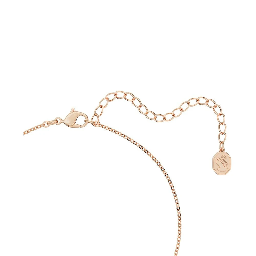 商品Swarovski|Rose Gold-Tone Pavé & Imitation Pearl Pendant Necklace, 15" + 2" extender,价格¥942,第3张图片详细描述
