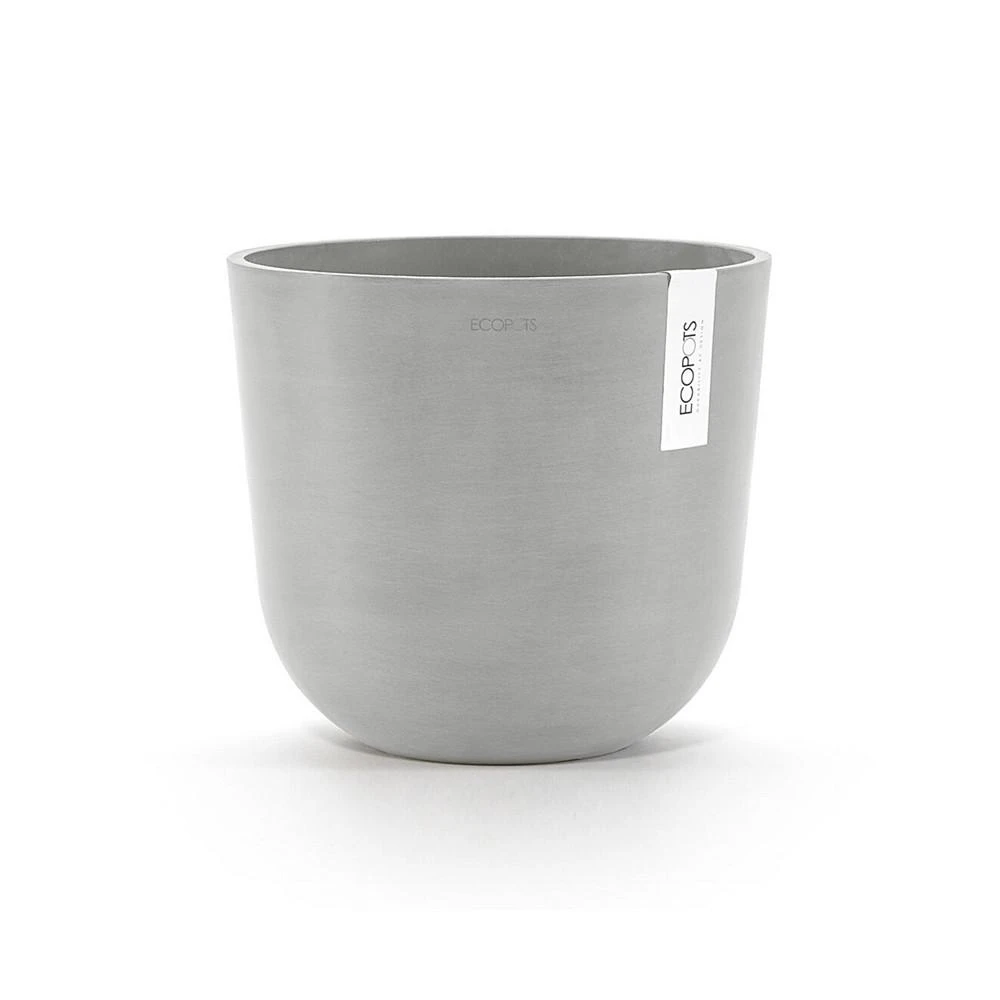 商品ECOPOTS|Oslo Plastic Flower Pot, White Grey, 9.8",价格¥194,第1张图片
