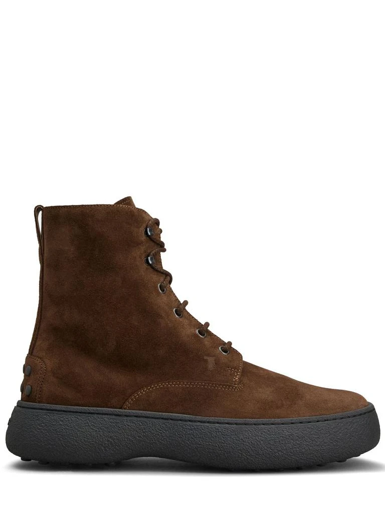 商品Tod's|Suede Lace-up Boots,价格¥2983,第1张图片