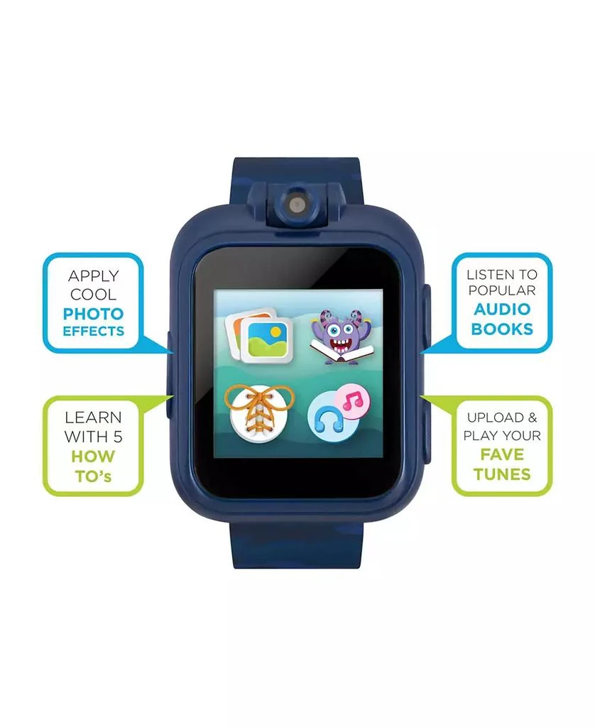 商品Playzoom|Kid's 2 Blue Camouflage Print Tpu Strap Smart Watch,价格¥484,第5张图片详细描述