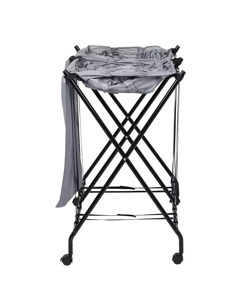 商品Honey Can Do|Double Bounce Back Hamper Foldable Bag Laundry Sorter on Wheels with Lid, Set of 2,价格¥1273,第3张图片详细描述