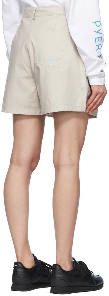 Beige Polyester & Cotton Shorts商品第3张图片规格展示