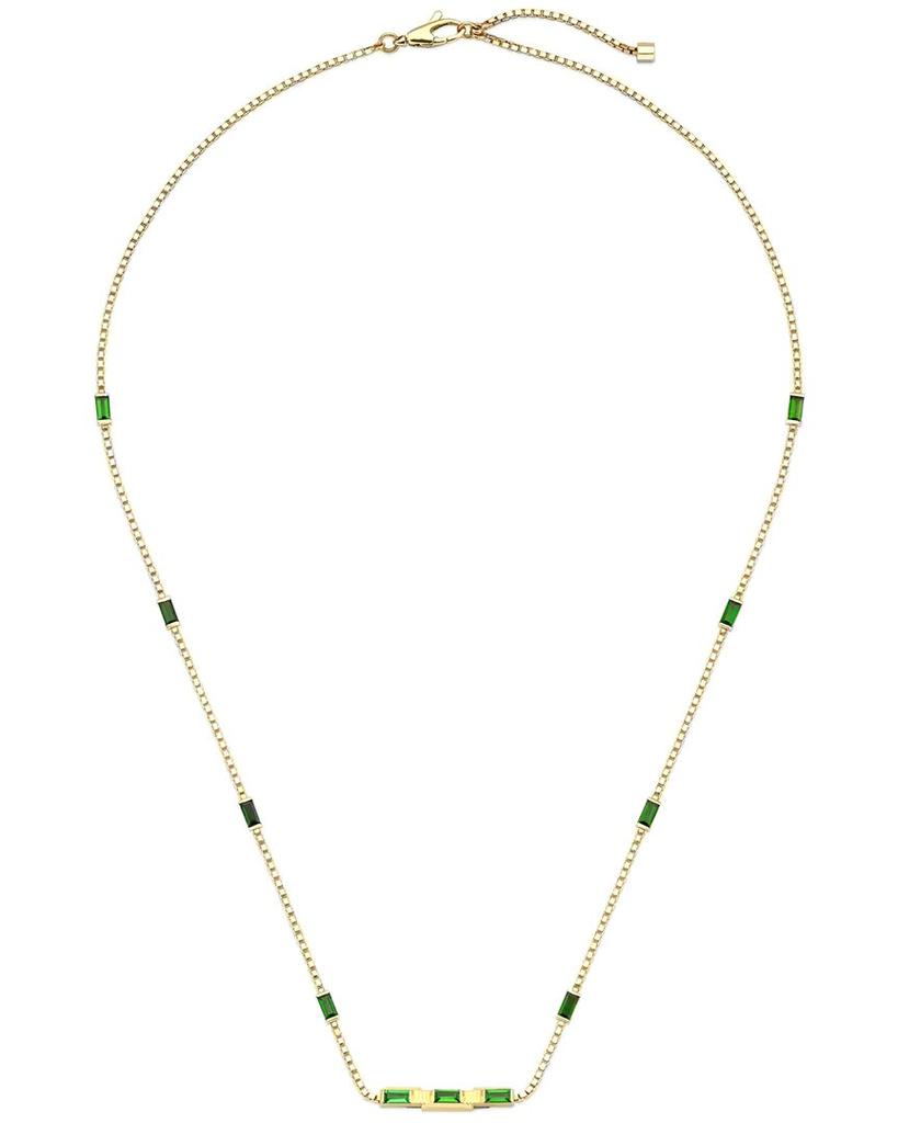 Gucci Link to Love 18K Rose Gold 1.17 ct. tw. Green Tourmaline Necklace商品第1张图片规格展示