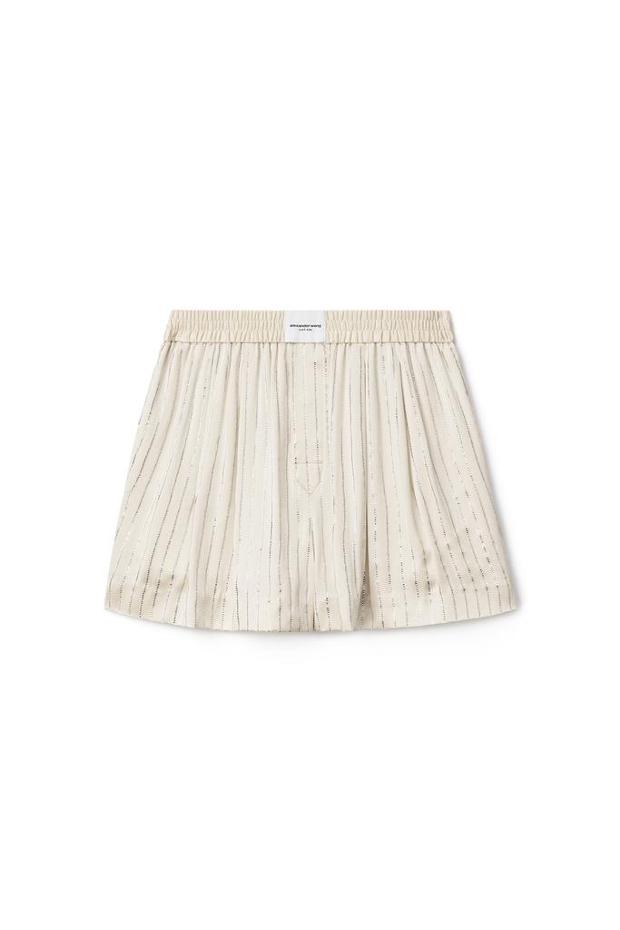 CRYSTAL STRIPE BOXER SHORT IN SILK商品第1张图片规格展示