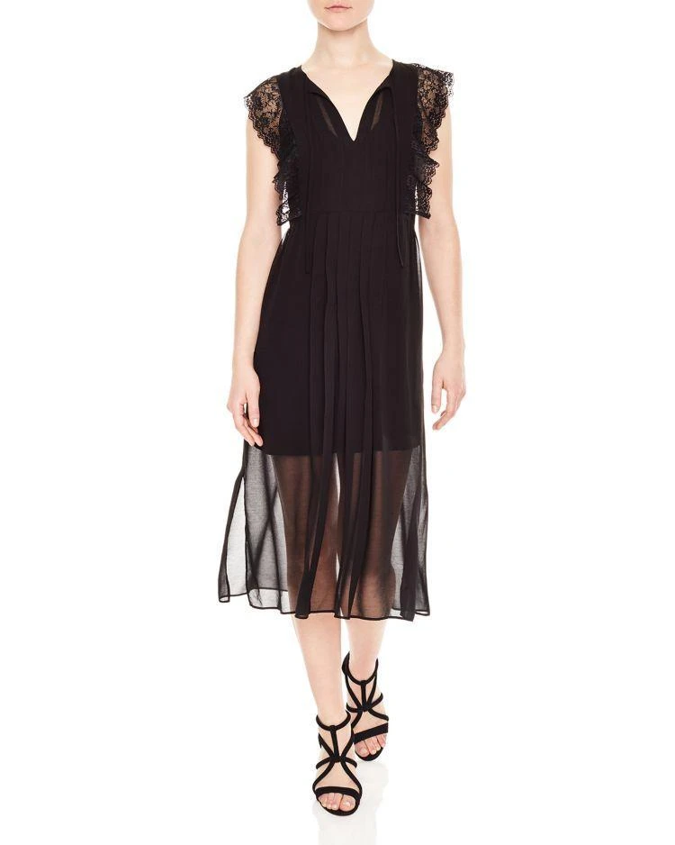 商品Sandro|Jessie Illusion Dress,价格¥1759,第1张图片